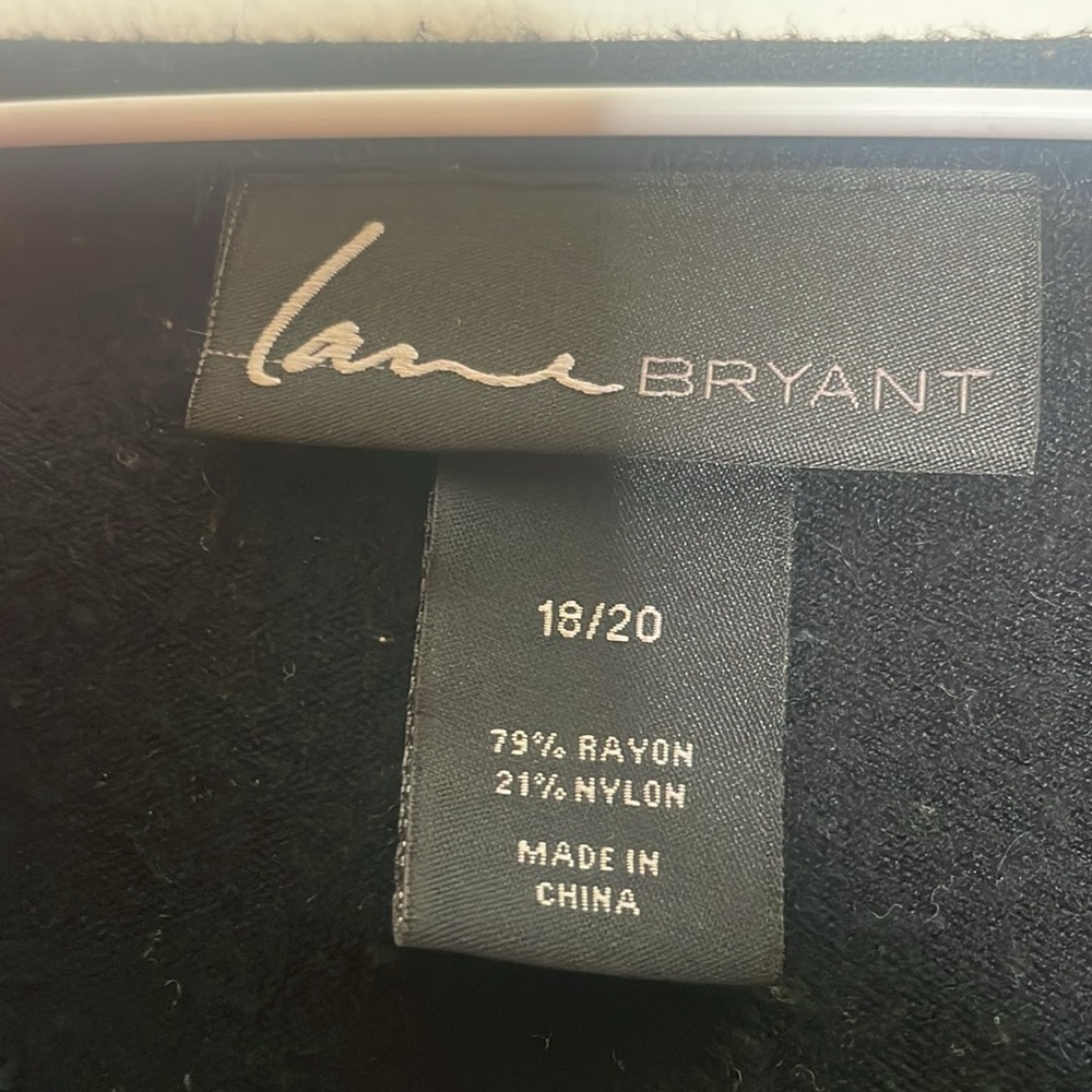 Lane Bryant black white striped 18/20 sweater​ - Picture 2 of 3